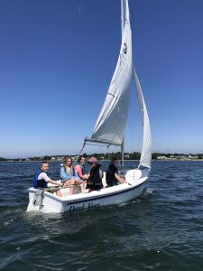 students sailing in the capri Dark Eyes